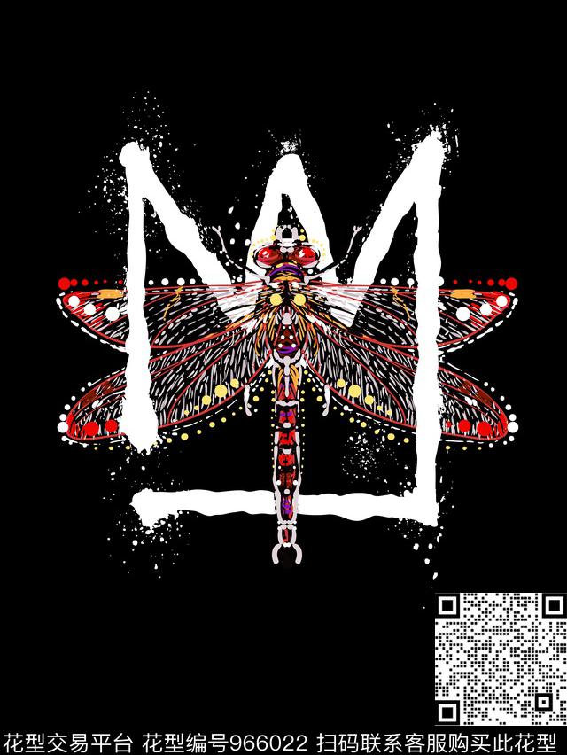 昆虫男装定位花传统印花华亿平台下载（图片编号: 966022） - 瓦栏（Walan）