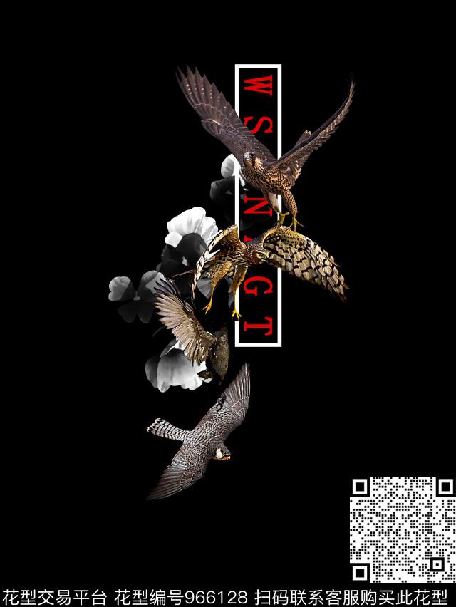 鸟几何潮牌数码印花华亿平台下载（图片编号: 966128） - 瓦栏（Walan）