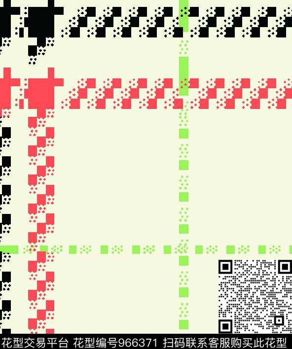 矢量格子大牌风传统印花华亿平台下载（图片编号: 966371） - 瓦栏（Walan）