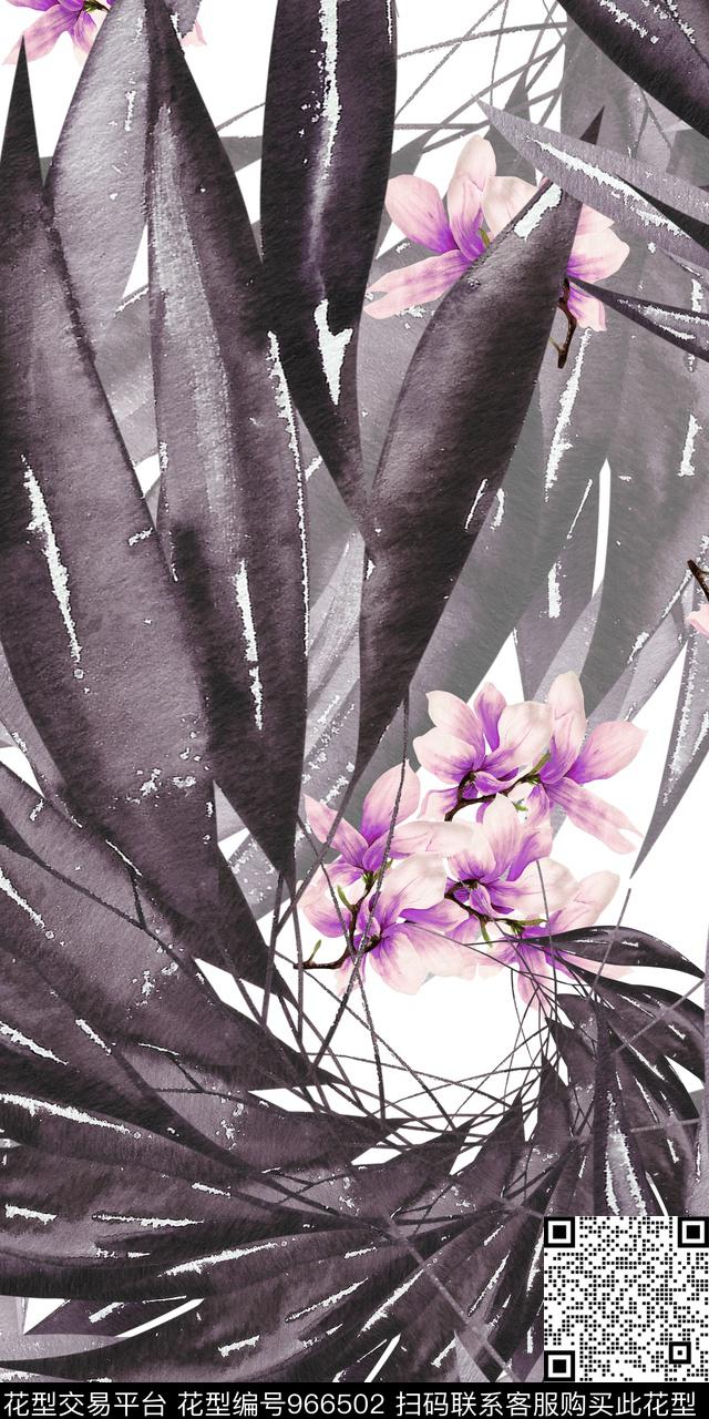 小碎花手绘花卉满版散花数码印花华亿平台下载（图片编号: 966502） - 瓦栏（Walan）