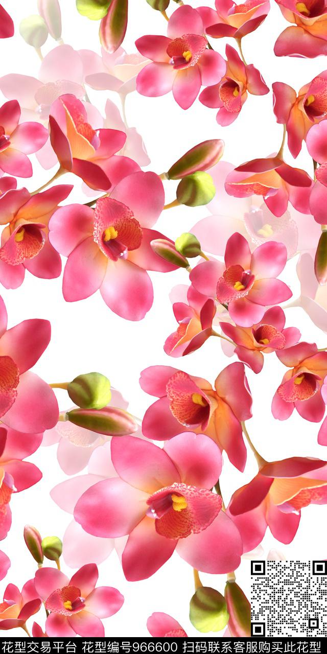 数码华亿平台淑女复古数码印花华亿平台下载（图片编号: 966600） - 瓦栏（Walan）