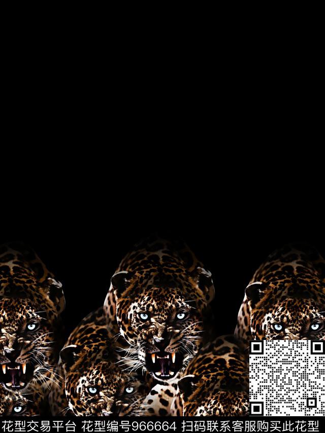 潮牌复古老虎数码印花华亿平台下载（图片编号: 966664） - 瓦栏（Walan）