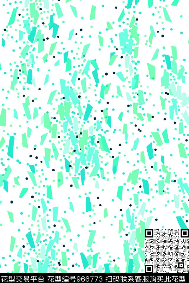 趣味抽象几何数码印花华亿平台下载（图片编号: 966773） - 瓦栏（Walan）