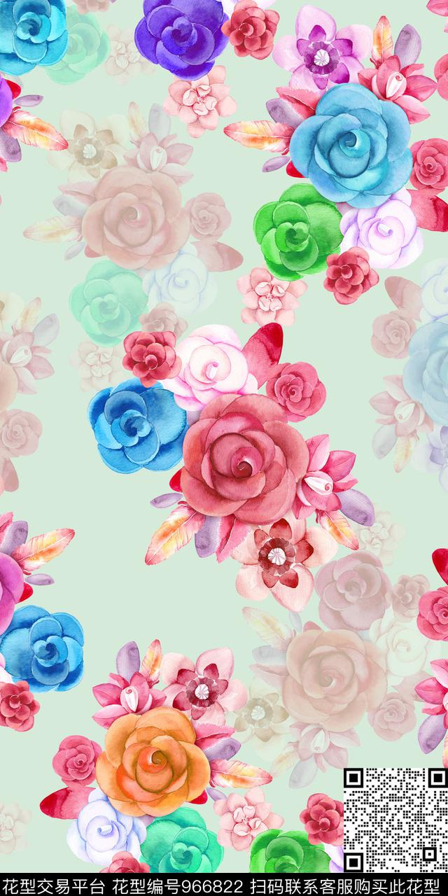 植物数码华亿平台花卉数码印花华亿平台下载（图片编号: 966822） - 瓦栏（Walan）