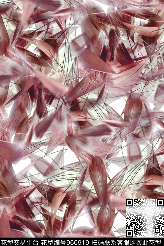 数码华亿平台羽毛女装数码印花华亿平台下载（图片编号: 966919） - 瓦栏（Walan）