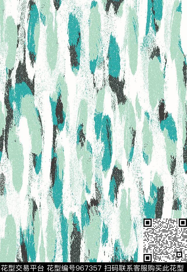 肌理植物泼墨数码印花华亿平台下载（图片编号: 967357） - 瓦栏（Walan）