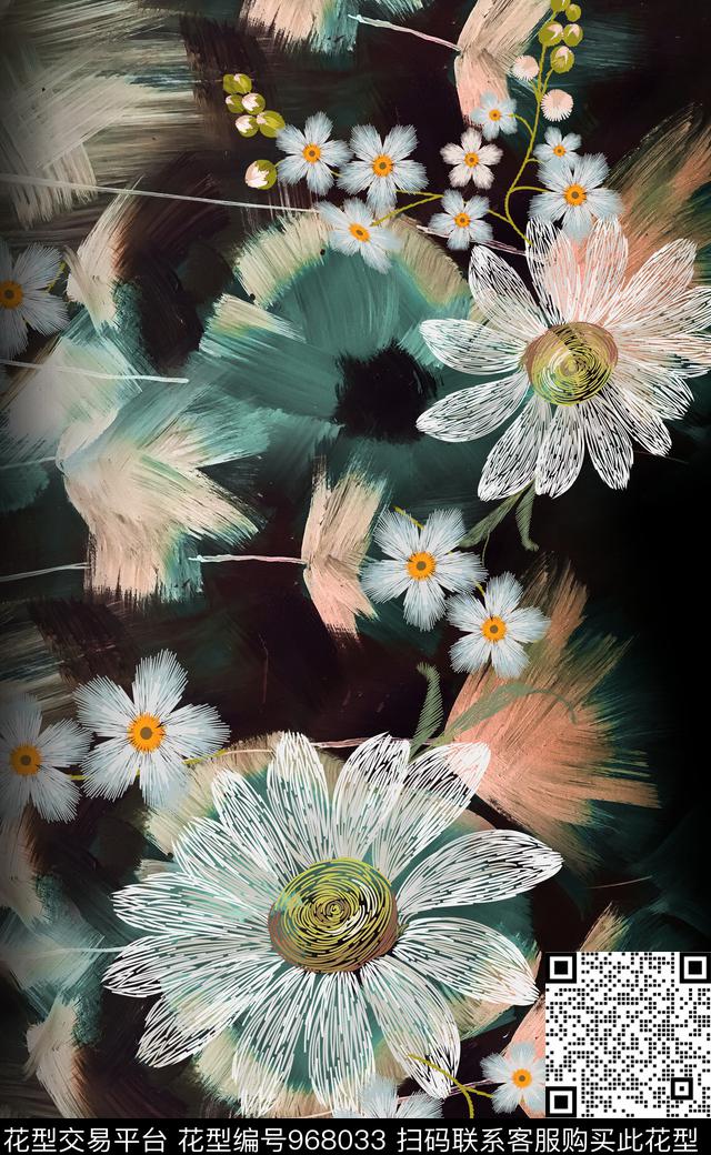 民族风定位花绣花华亿平台数码印花华亿平台下载（图片编号: 968033） - 瓦栏（Walan）