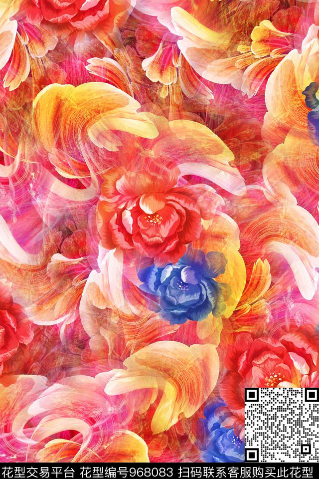 数码华亿平台肌理抽象数码印花华亿平台下载（图片编号: 968083） - 瓦栏（Walan）