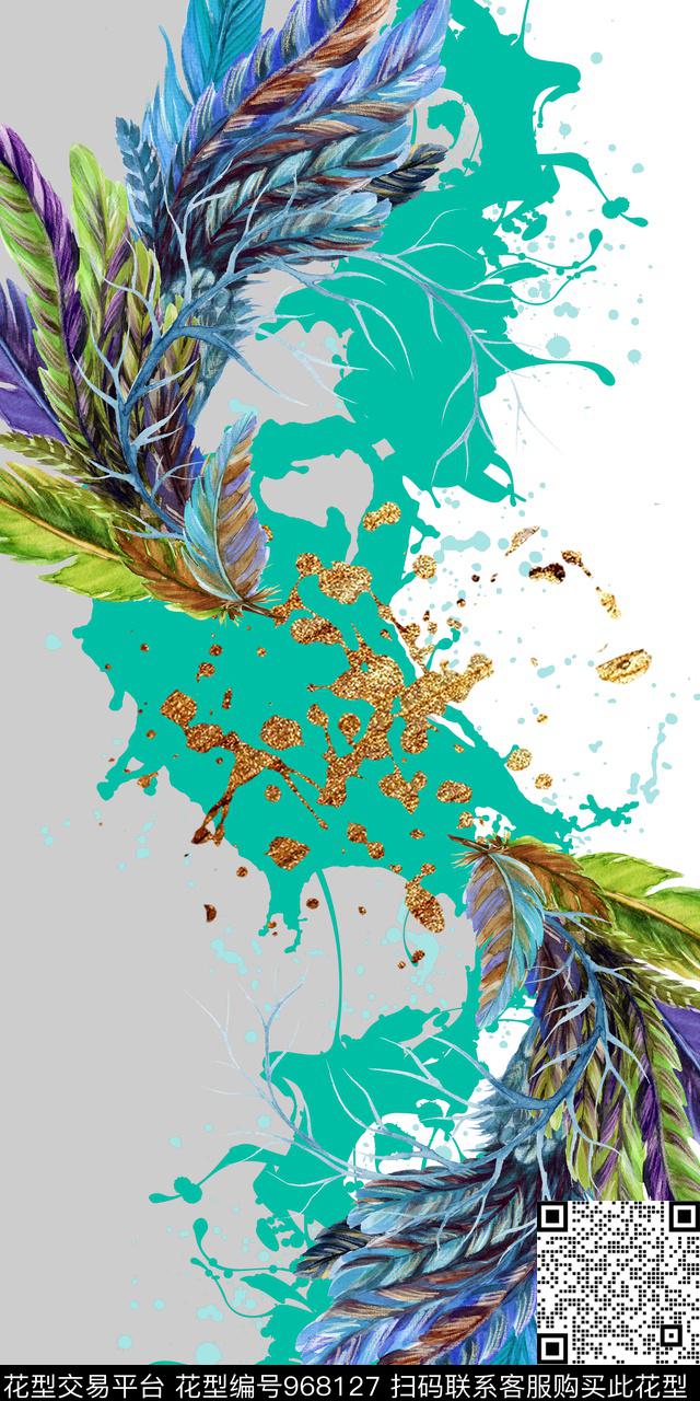 趣味数码华亿平台抽象花卉数码印花华亿平台下载（图片编号: 968127） - 瓦栏（Walan）