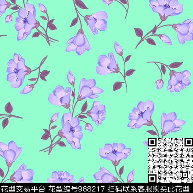 小碎花数码华亿平台花卉数码印花华亿平台下载（图片编号: 968217） - 瓦栏（Walan）