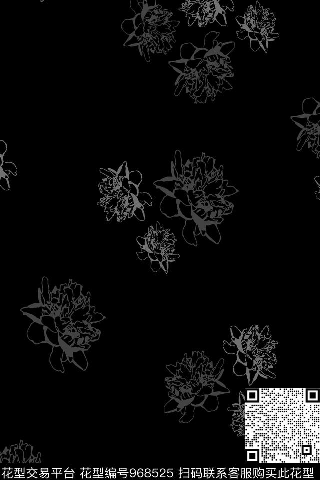 男装花卉大牌风传统印花华亿平台下载（图片编号: 968525） - 瓦栏（Walan）