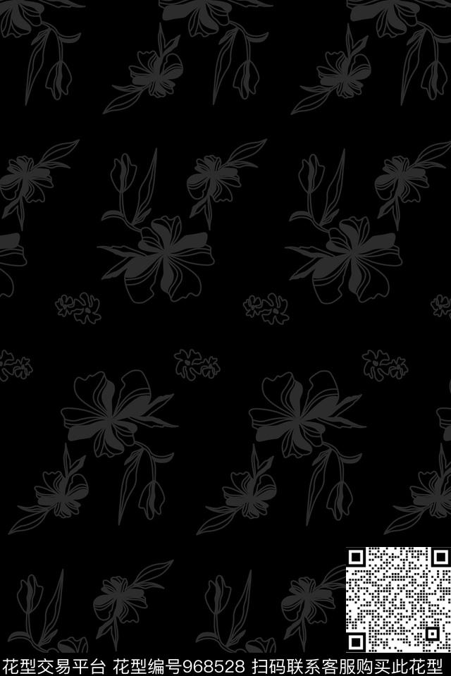 男装花卉大牌风传统印花华亿平台下载（图片编号: 968528） - 瓦栏（Walan）