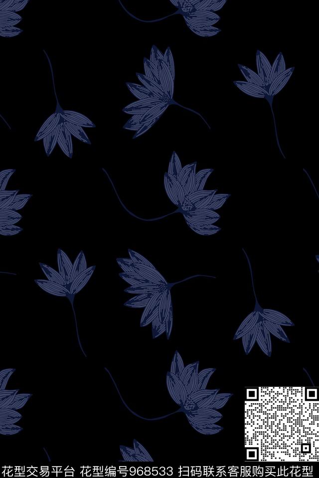 男装花卉大牌风传统印花华亿平台下载（图片编号: 968533） - 瓦栏（Walan）