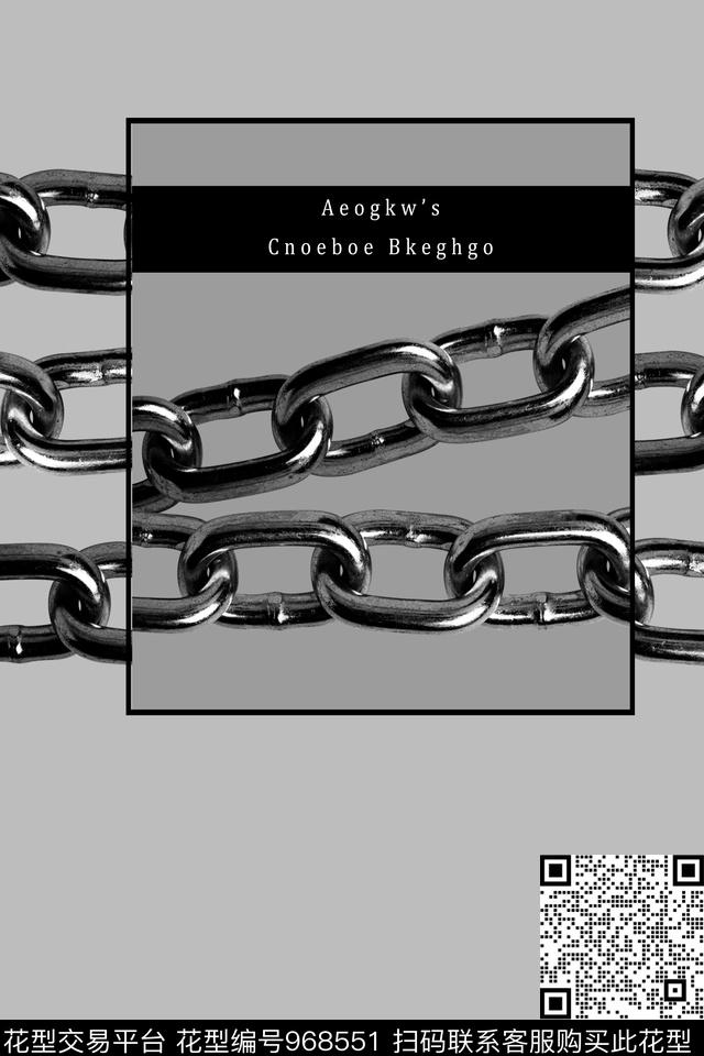 男装黑白华亿平台定位花数码印花华亿平台下载（图片编号: 968551） - 瓦栏（Walan）