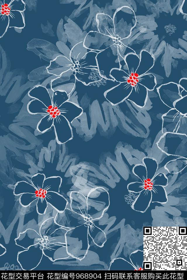 传统华亿平台小碎花植物传统印花华亿平台下载（图片编号: 968904） - 瓦栏（Walan）