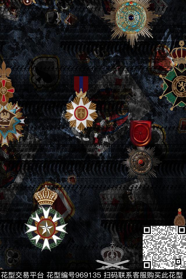 男装徽章DOLCEGABBANA数码印花华亿平台下载（图片编号: 969135） - 瓦栏（Walan）