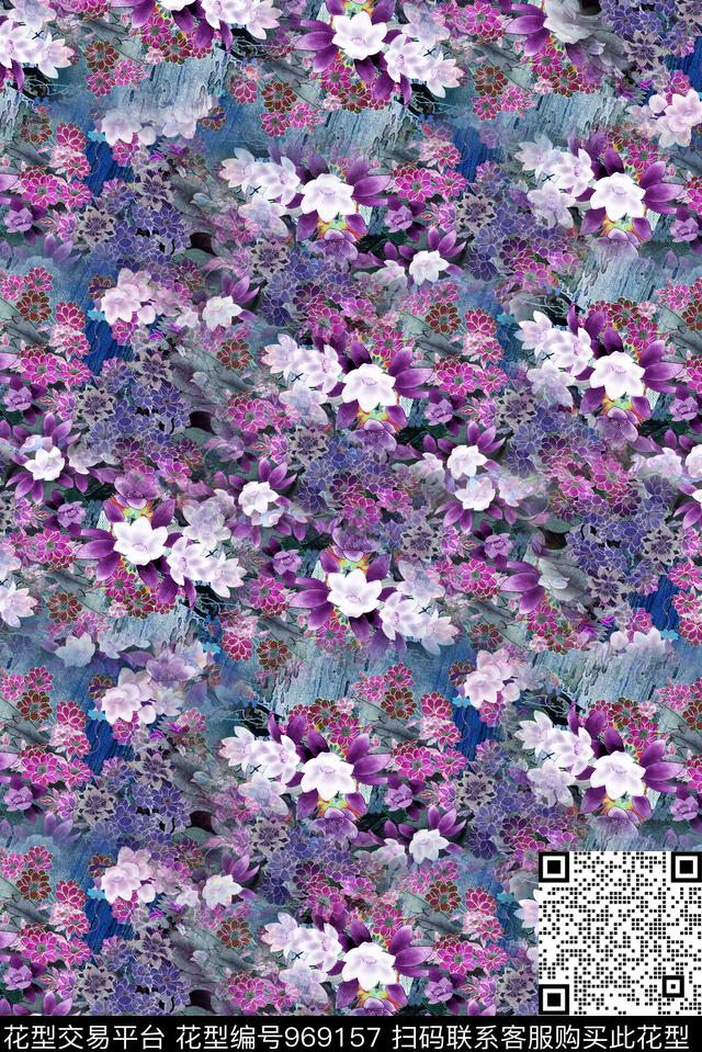 植物数码华亿平台花卉数码印花华亿平台下载（图片编号: 969157） - 瓦栏（Walan）