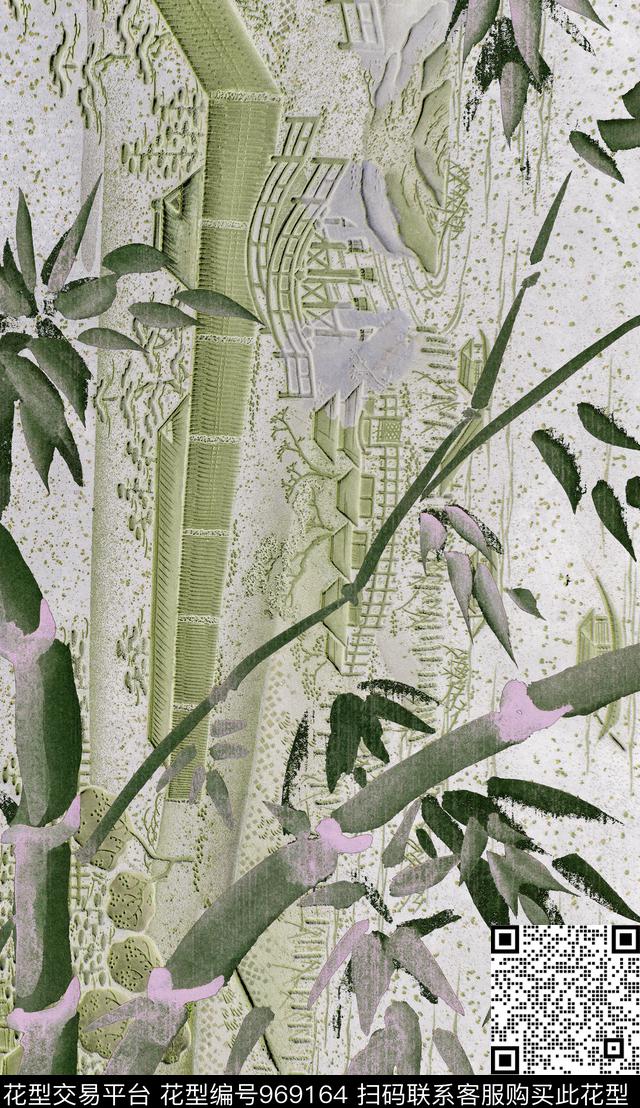 数码华亿平台定位花中老年数码印花华亿平台下载（图片编号: 969164） - 瓦栏（Walan）