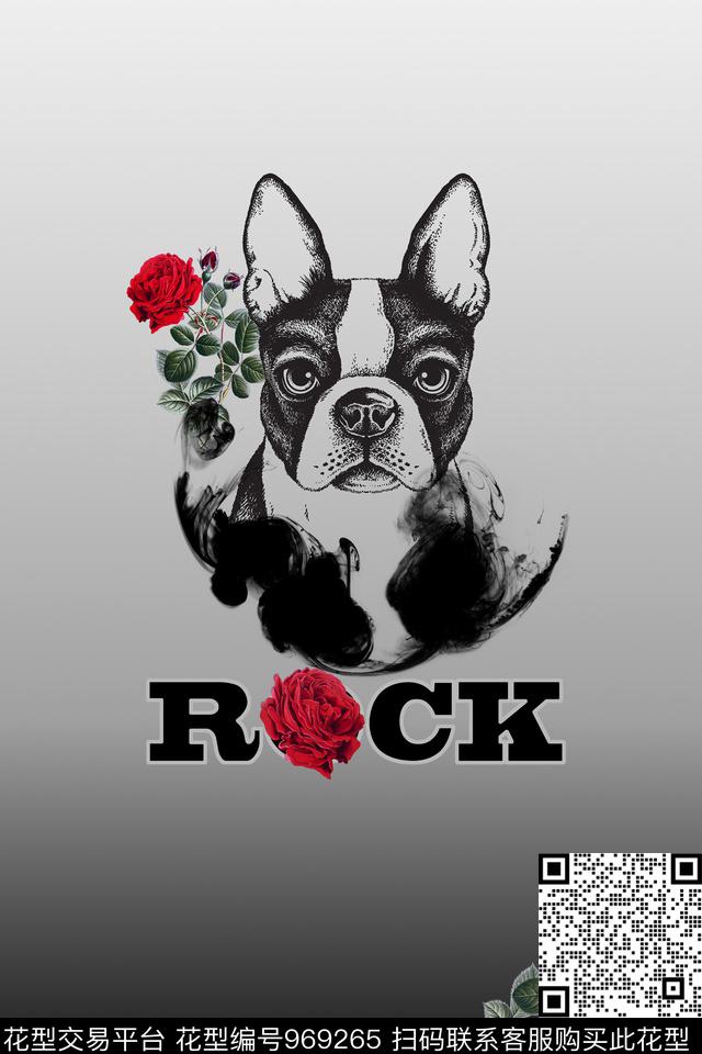 字母男装花卉数码印花华亿平台下载（图片编号: 969265） - 瓦栏（Walan）