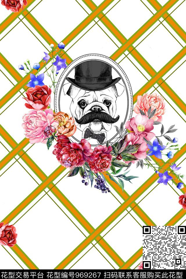 男装花卉定位花数码印花华亿平台下载（图片编号: 969267） - 瓦栏（Walan）