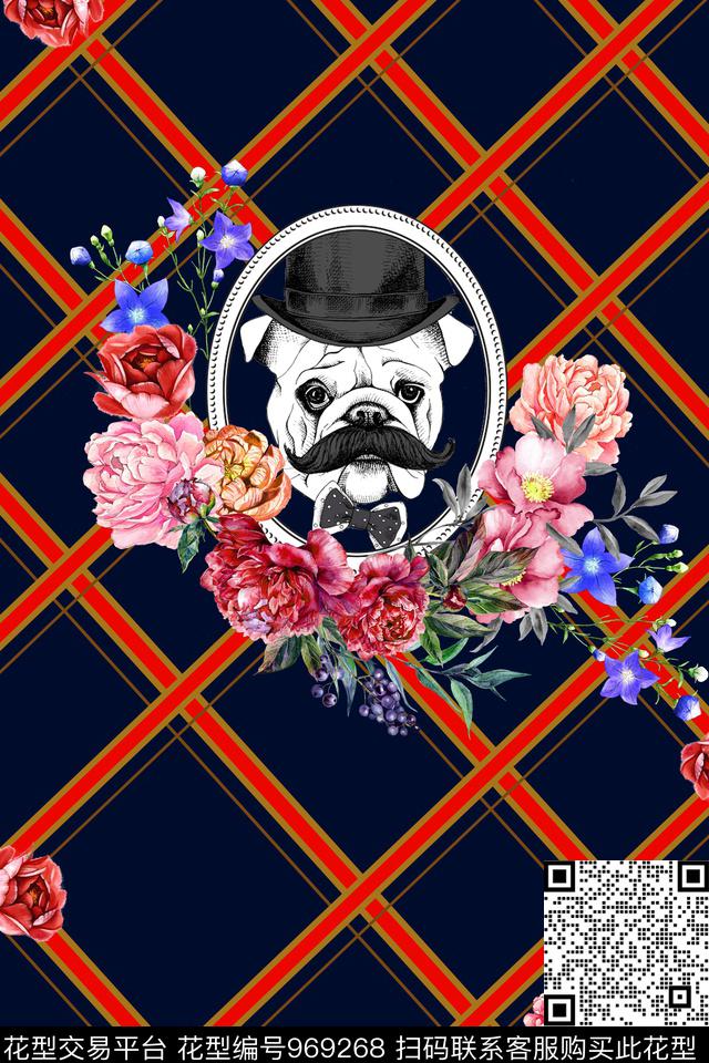 男装花卉定位花数码印花华亿平台下载（图片编号: 969268） - 瓦栏（Walan）