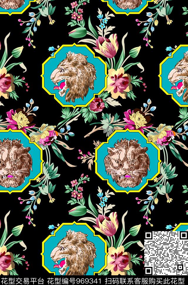 男装花卉几何传统印花华亿平台下载（图片编号: 969341） - 瓦栏（Walan）