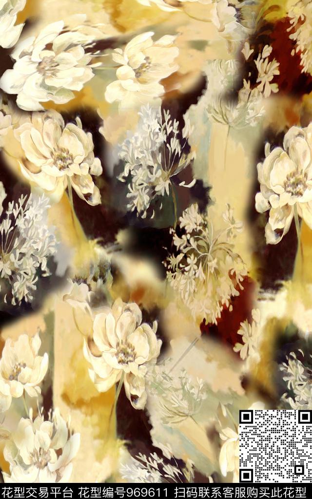 数码华亿平台肌理抽象数码印花华亿平台下载（图片编号: 969611） - 瓦栏（Walan）