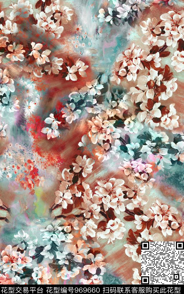 数码华亿平台肌理抽象数码印花华亿平台下载（图片编号: 969660） - 瓦栏（Walan）