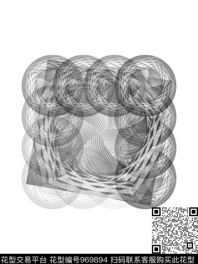 抽象男装男装胸前独幅数码印花华亿平台下载（图片编号: 969894） - 瓦栏（Walan）