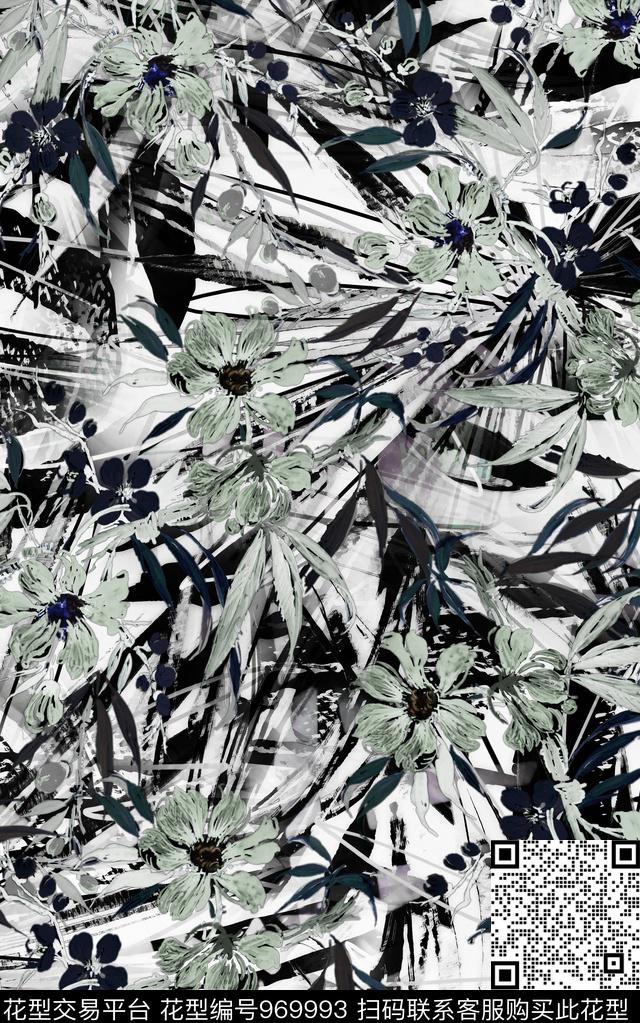 数码华亿平台抽象大牌风数码印花华亿平台下载（图片编号: 969993） - 瓦栏（Walan）