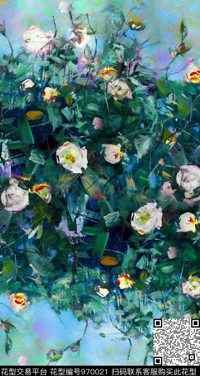 数码华亿平台定位花数码印花华亿平台下载（图片编号: 970021） - 瓦栏（Walan）