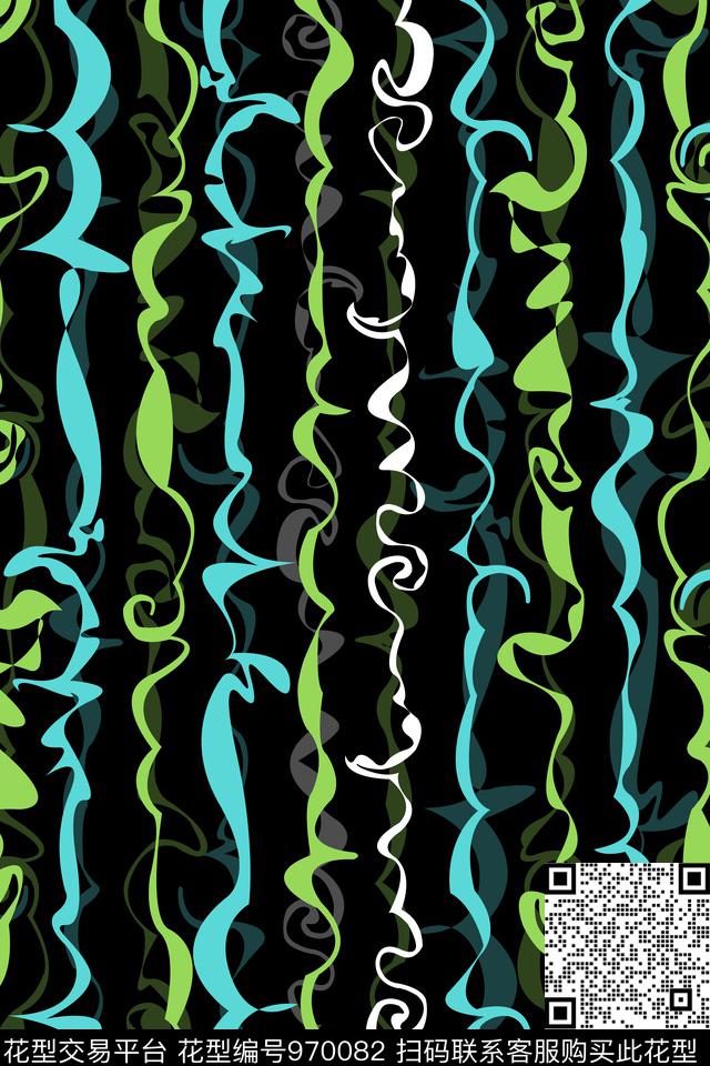 数码华亿平台抽象几何数码印花华亿平台下载（图片编号: 970082） - 瓦栏（Walan）