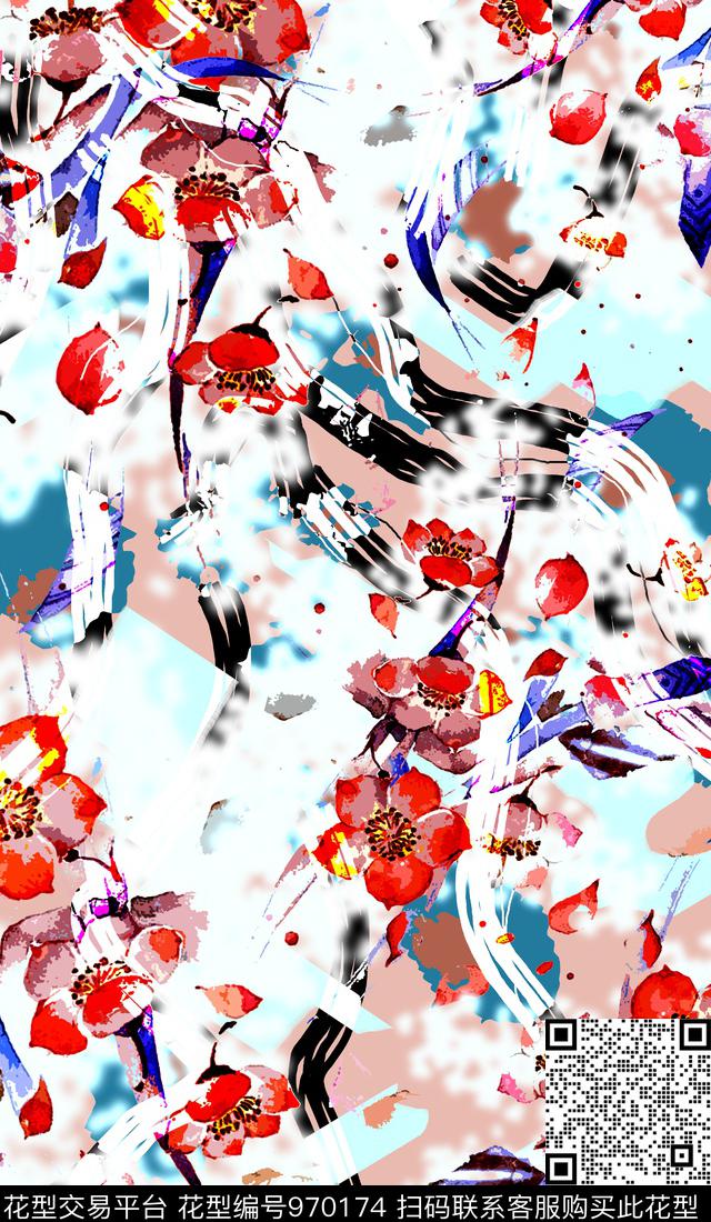 植物数码华亿平台花卉数码印花华亿平台下载（图片编号: 970174） - 瓦栏（Walan）