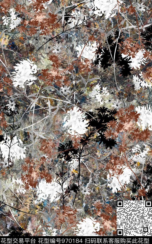 肌理数码华亿平台抽象数码印花华亿平台下载（图片编号: 970184） - 瓦栏（Walan）