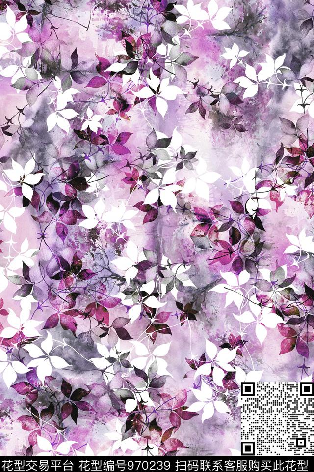 趣味肌理抽象数码印花华亿平台下载（图片编号: 970239） - 瓦栏（Walan）