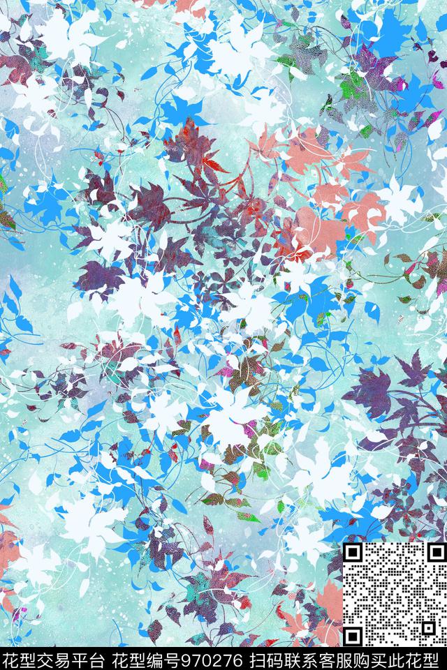 趣味肌理抽象数码印花华亿平台下载（图片编号: 970276） - 瓦栏（Walan）