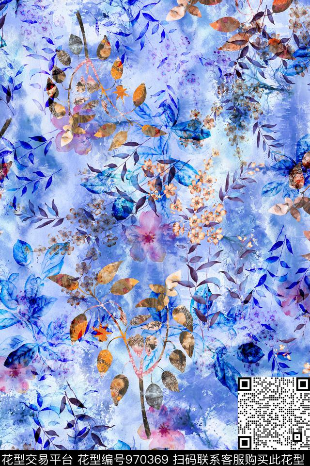 趣味肌理抽象数码印花华亿平台下载（图片编号: 970369） - 瓦栏（Walan）