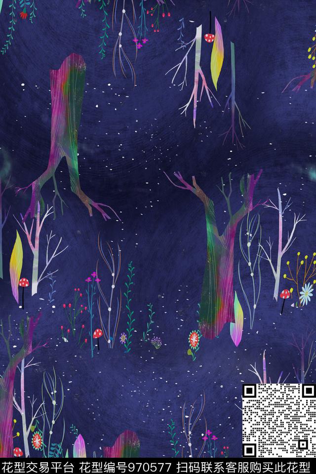 植物数码华亿平台休闲数码印花华亿平台下载（图片编号: 970577） - 瓦栏（Walan）