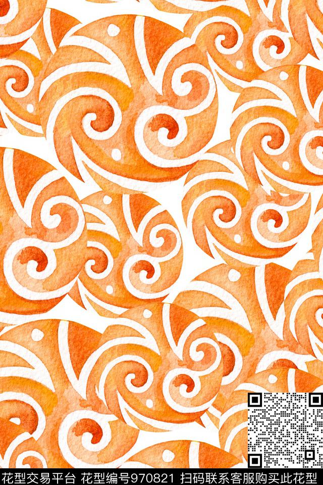 民族风数码华亿平台抽象数码印花华亿平台下载（图片编号: 970821） - 瓦栏（Walan）