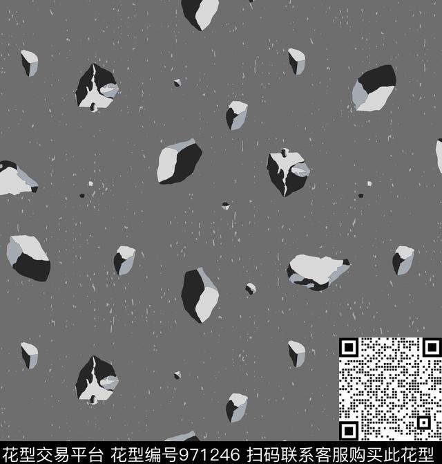 3D立体休闲几何传统印花华亿平台下载（图片编号: 971246） - 瓦栏（Walan）