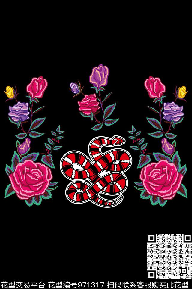 数码华亿平台男装抽象传统印花华亿平台下载（图片编号: 971317） - 瓦栏（Walan）