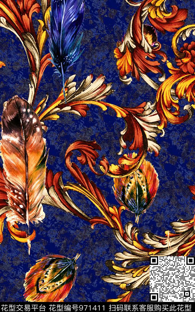 民族风肌理珠宝宝石数码印花华亿平台下载（图片编号: 971411） - 瓦栏（Walan）