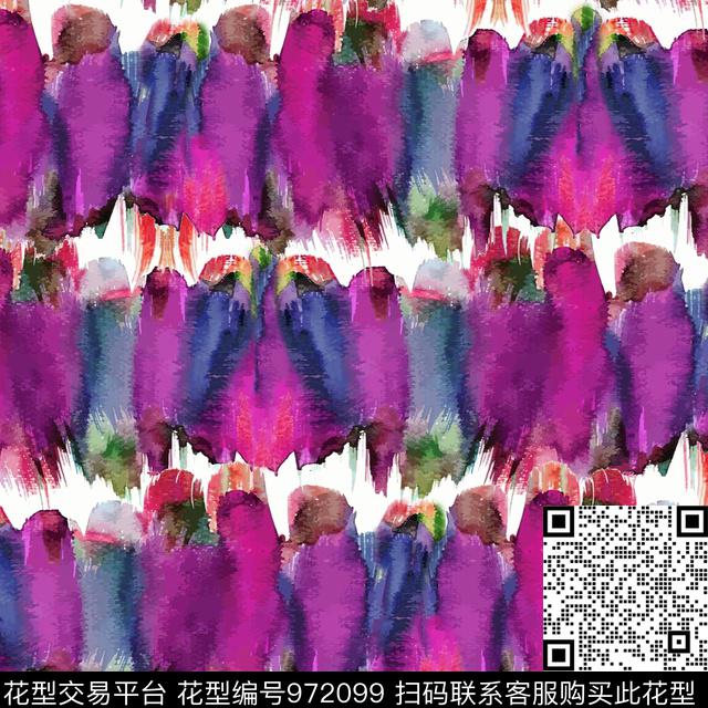 花卉几何大牌风数码印花华亿平台下载（图片编号: 972099） - 瓦栏（Walan）