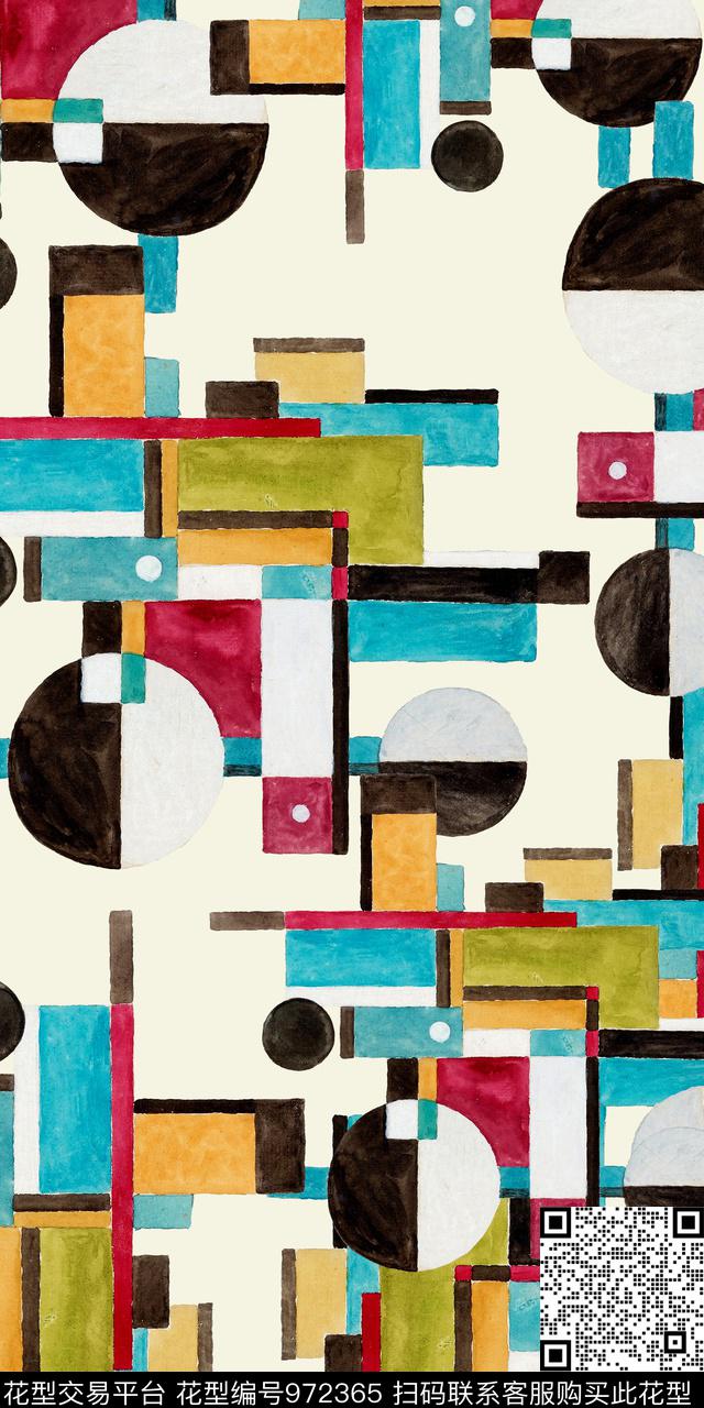 数码华亿平台3D立体几何数码印花华亿平台下载（图片编号: 972365） - 瓦栏（Walan）