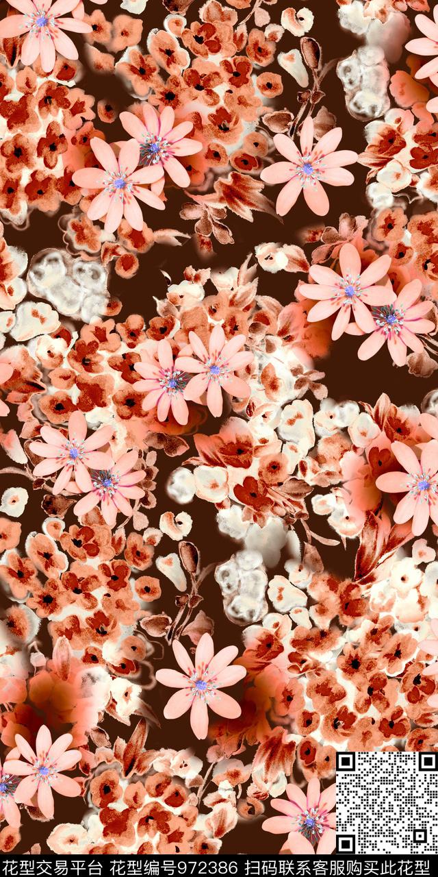 数码华亿平台植物花卉数码印花华亿平台下载（图片编号: 972386） - 瓦栏（Walan）