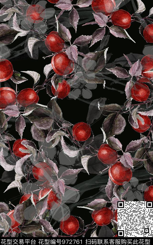 民族风抽象花卉数码印花华亿平台下载（图片编号: 972761） - 瓦栏（Walan）