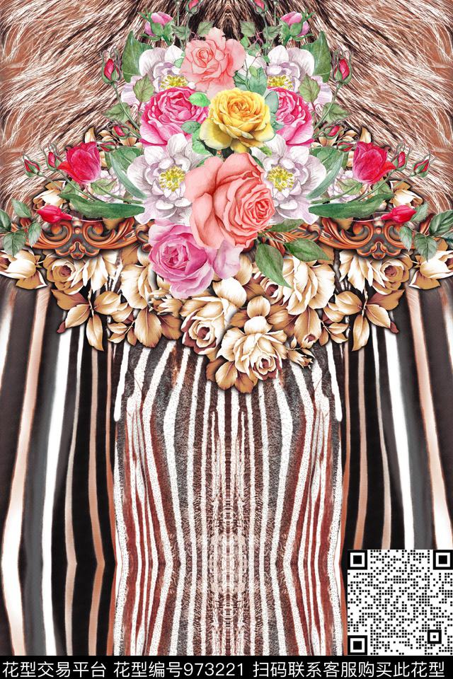 数码华亿平台肌理抽象数码印花华亿平台下载（图片编号: 973221） - 瓦栏（Walan）