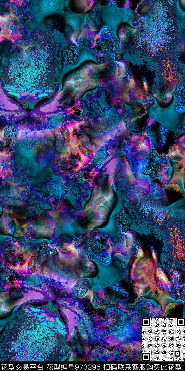 肌理抽象抽象底纹数码印花华亿平台下载（图片编号: 973295） - 瓦栏（Walan）