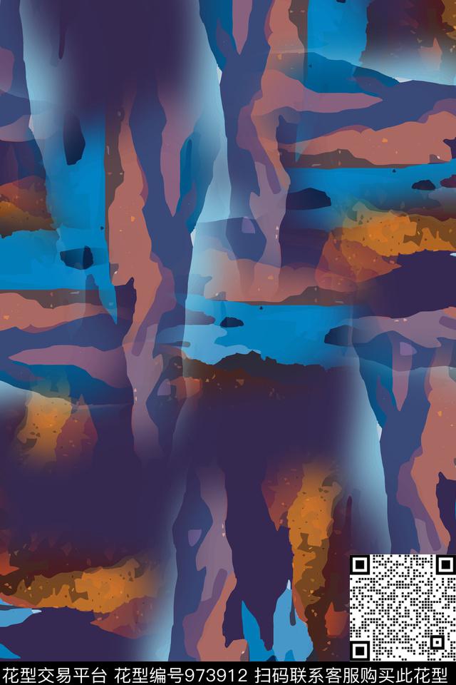数码华亿平台休闲抽象数码印花华亿平台下载（图片编号: 973912） - 瓦栏（Walan）