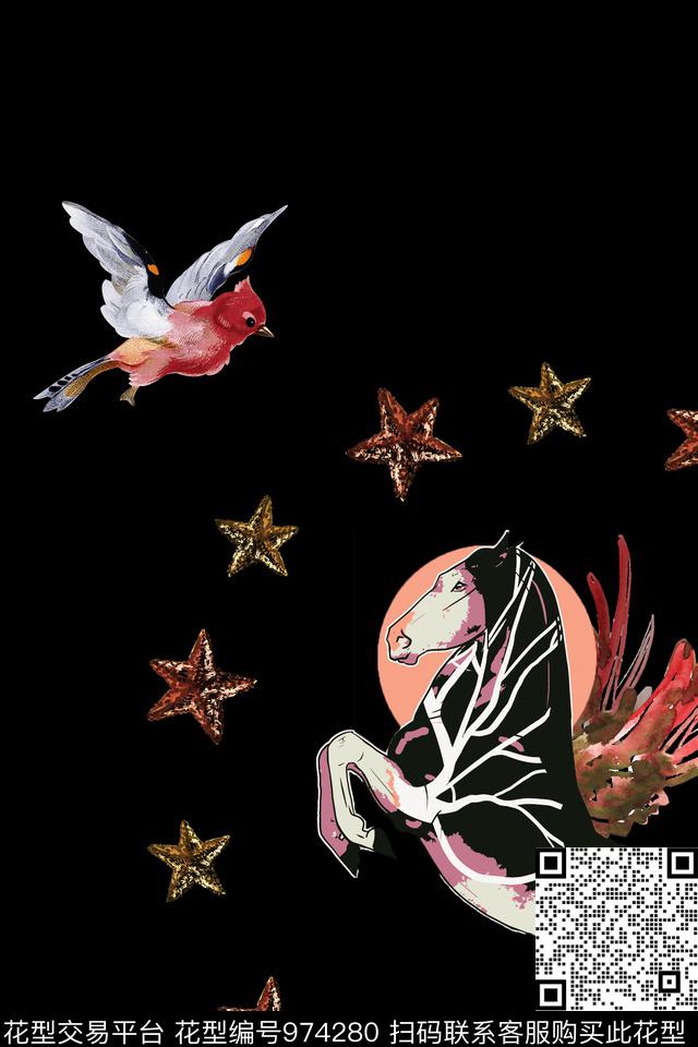 数码华亿平台男装动物数码印花华亿平台下载（图片编号: 974280） - 瓦栏（Walan）